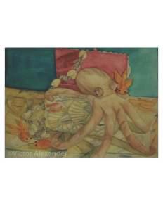 octopus watercolor